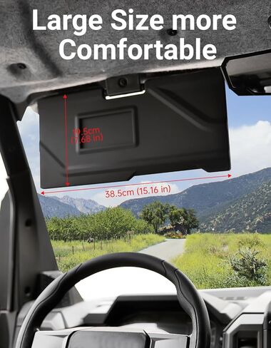 واقي من الشمس لملحقات Polaris Xpedition XP/XP 5/ADV/ADV 5 2024+، درع مانع للشمس قابل للتعديل يحمي من الأشعة فوق البنفسجية وهج الثلج للعمى من أجل قيادة آمنة، استبدال امتداد الواقي #2891239 in Saudi Arabia