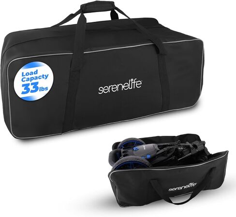 Portable Golf Trolley Duffel Bag - Water-Resistant Extra Large Nylon Travel Duffel Luggage Bag with Durable Zippers, Large Compartment, Includes Shoulder Strap & Padded Handles - SereneLife SLGZBGA in Saudi Arabia