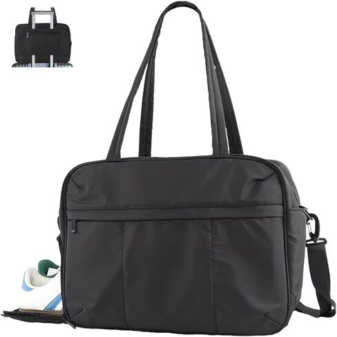 حقيبة رياضية U+U للنساء، حقيبة دفل مع حجرة للأحذية، حقيبة سفر للحمل في عطلة نهاية الأسبوع، حقيبة سفر للأغراض الشخصية طوال الليل، مقاومة للماء in Kuwait