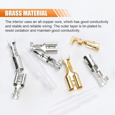 320PCS Bullet Connectors Kit, 3.9mm 3.5mm Male & Female Brass Bullet Wire Connectors with Insulation Sleeve, Automotive Motorcycle Electrical Connector Set in Saudi Arabia