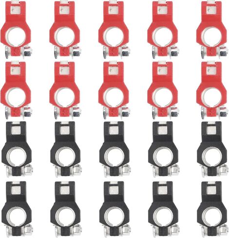 10 أزواج من موصلات المشابك الطرفية لكابل البطارية مناسبة لنيسان، موصلات المشابك الطرفية لكابل البطارية سلبية وإيجابية للقوارب والسيارات RV البحرية والشاحنات والشاحنات in Kuwait