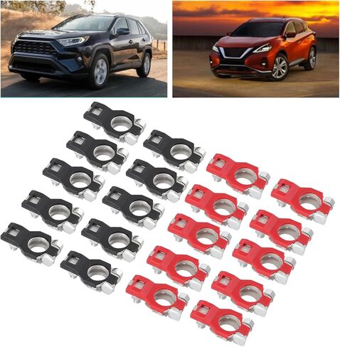 10 أزواج من موصلات المشابك الطرفية لكابل البطارية مناسبة لنيسان، موصلات المشابك الطرفية لكابل البطارية سلبية وإيجابية للقوارب والسيارات RV البحرية والشاحنات والشاحنات in Kuwait