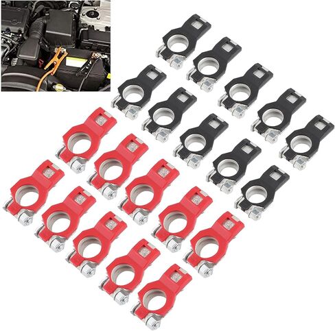 10 أزواج من موصلات المشابك الطرفية لكابل البطارية مناسبة لنيسان، موصلات المشابك الطرفية لكابل البطارية سلبية وإيجابية للقوارب والسيارات RV البحرية والشاحنات والشاحنات in Kuwait