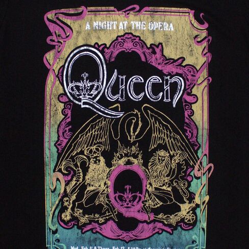 Queen A Night at The Opera Tour '76 Junior Top Black in Saudi Arabia