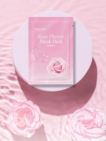 NancyTree Rose Flower Semi-Gel Mask -8 Sheet Premium Hydrating set in Saudi Arabia