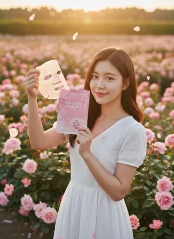 NancyTree Rose Flower Semi-Gel Mask -8 Sheet Premium Hydrating set in Saudi Arabia