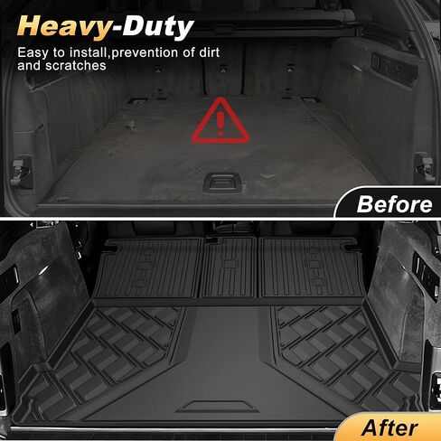 AOMSAZTO Cargo Mat and Backrest Mat Compatible with BMW X5 2019-2026 ONLY 5 Seats (Non 45e & 7-Seats Models): TPE All Weather Protection Car Cargo Liner Trunk Liner for BMW X5 G05 Accessories in Saudi Arabia