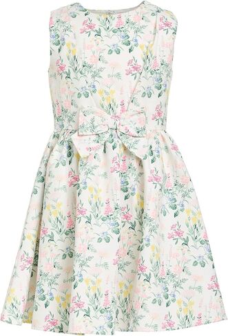 Janie and Jack Girls Floral Bow Front Dress (Toddler/Little Kid/Big Kid) in Saudi Arabia