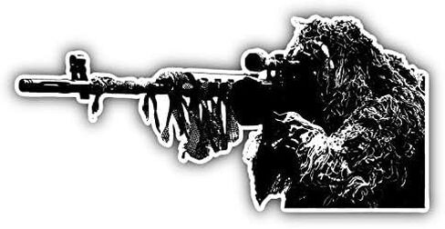 Sniper Soldier Silhouette Round Metal 0.75" Lapel Pin Hat Shirt Pin Tie Tack Pinback in Saudi Arabia