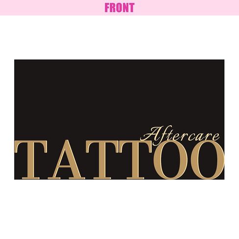 Tattoo Aftercare Cards – 100 Pack 2x3.5 Inch Business Card Size, Tattoo Healing Instruction Cards for Tattoo Artists, Studio Aftercare Kits, and Client Education in Saudi Arabia