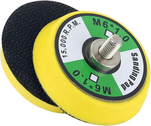 2" Hook and Loop Backing Pad for Polisher M6 Threads, Universal Mini Air Sander Backing Plate for Sanding Polishing Buffing (2Pcs 2in) in Saudi Arabia