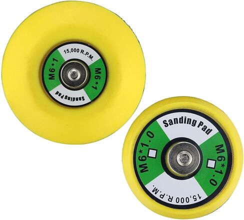 2" Hook and Loop Backing Pad for Polisher M6 Threads, Universal Mini Air Sander Backing Plate for Sanding Polishing Buffing (2Pcs 2in) in Kuwait