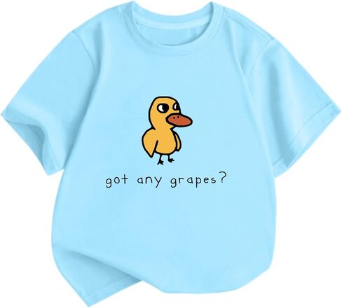 BeWithYou Oversized Cute Duck Shirts for Teens Girls Kawaii Cartoon Graphic Tees Funny Letter Print T-Shirts Casual Tops in Saudi Arabia