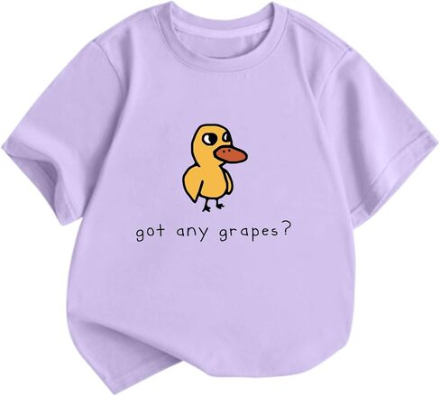 BeWithYou Oversized Cute Duck Shirts for Teens Girls Kawaii Cartoon Graphic Tees Funny Letter Print T-Shirts Casual Tops in Saudi Arabia