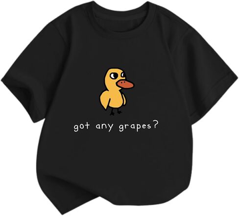 BeWithYou Oversized Cute Duck Shirts for Teens Girls Kawaii Cartoon Graphic Tees Funny Letter Print T-Shirts Casual Tops in Saudi Arabia