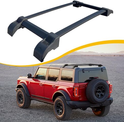 Half Short Roof Rack Fits for 2021-2026 Ford Bronco 4-Door Hard Top Cross Bars Roof Rack Rails Cargo Carrier Rooftop Rack Crossbars Accessories in Saudi Arabia