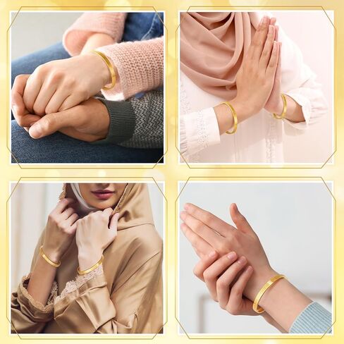 12 Sets Eid Al Adha Ayatul Kursi Bracelets Bulk Eid Mubarak Allah Open Bangle Islamic Jewelry Gifts with Gift Box Cards Muslims Festival Gold Arabic Cuff for Women Men Ramadan Hajj Gifts Islam Favor in Saudi Arabia