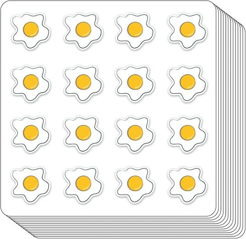 Fried Egg Planner Stickers, 0.5in Monthly Scrapbooking Kids DIY Arts Crafting 208-Pack in Saudi Arabia