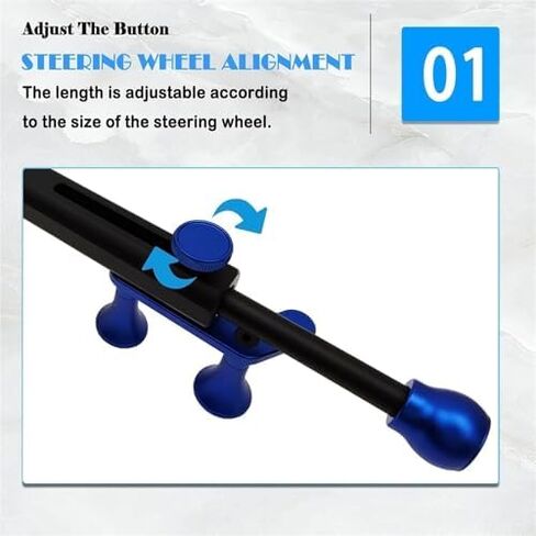 Car Steering Wheel Level Alignment Tool, Digital Steering Wheel Level, Diameter Range 19-37cm, ±90° Electronic Positioning, for Cars Repair in Kuwait