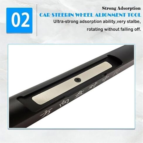 Car Steering Wheel Level Alignment Tool, Digital Steering Wheel Level, Diameter Range 19-37cm, ±90° Electronic Positioning, for Cars Repair in Kuwait