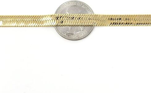 Fashion 21 Anklet for Women Electro Gold Plated Ankle Bracelet - Made in Korea (7mm 10" Herringbone) in Saudi Arabia