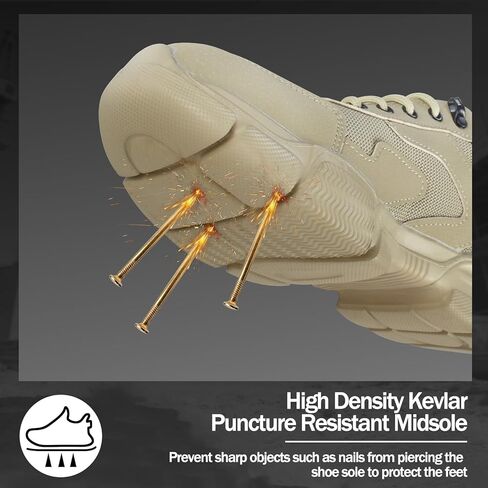 Steel Toe Shoes for Men Women Slip Resistant Lightweight Steel Toe Boots Puncture Proof Indestructible Comfortable Safety Steel Toe Shock Absorption Work Shoes in Saudi Arabia