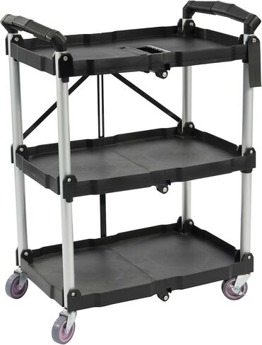 Elevon Foldable Shopping Cart with Wheels, Heavy Duty Collapsible Utility Cart for Groceries, Laundry & Travel in Saudi Arabia
