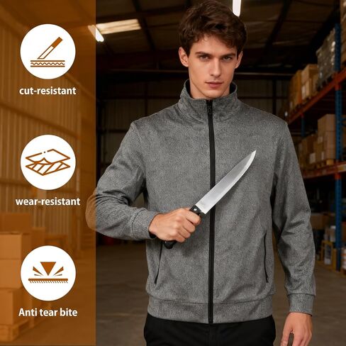 CTC 4 Cut Resistant Work Shirt Certified Safety Apparel with UHMWPE & Carbon Fiber for Metalworking, Glass Handling in Saudi Arabia