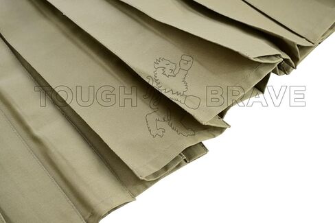 Men’s Khaki Utility Kilt – Polyester Cotton Work Kilt with Cargo Pockets, Heavy Duty Tactical Style in Saudi Arabia