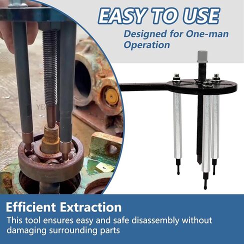 21 in 1 Bearing Puller Set with Curved Hook and 6 Sizes of Collets Bearing Removal Tool Bearing Disassembly Gear Puller Bearing Separator Set in Saudi Arabia