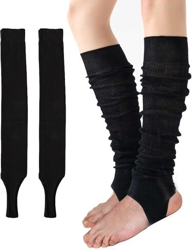 Women Knitted Stirrup Leg Warmers Thin Thigh High Socks Stacked Socks Ballet Pile Up Sock in Saudi Arabia