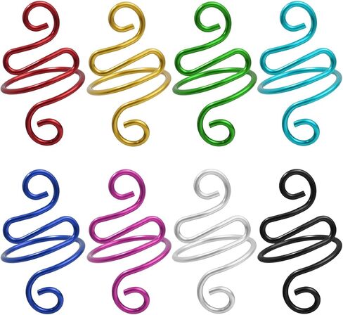 8PCS 8color Crochet Ring and Accessories, Adjustable Tension Control Finger Guide with Yarn Tool, Complete Gadgets Tools for Knitting Craft Projects Gift in Kuwait