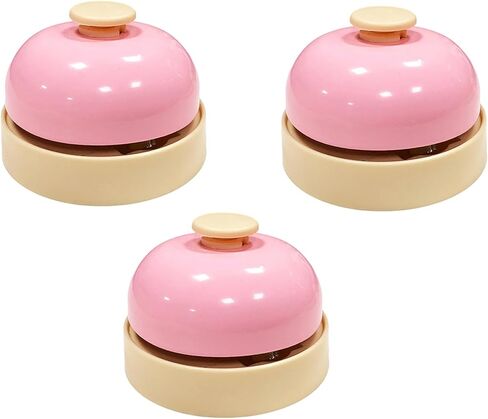 Desk Bell for Service, Pet Training Bells Doorbells Cats Dinner Door for Potty Training Communication Device Training, Pink in Saudi Arabia