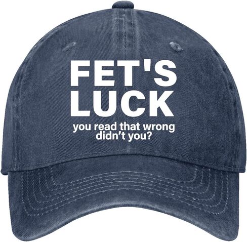 Fet's Luck You Read That Wrong Didn't You Hats for Mens Aesthetic Washed in Kuwait
