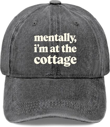 Mentallys I'm at The Cottages Hats للرجال، قبعات بيسبول أنيقة ومغسولة in Saudi Arabia