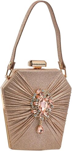 Rhinestone Evening Bag for Women Sparkly Sequin Clutch Bag Bridal Wedding Purse Crystal Handbag Glitter Shoulder Bag in Saudi Arabia