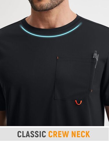 baleaf Men's Pocket T Shirts Short Sleeve Sun Shirts UPF 50+ UV SPF Lightweight Quick Dry Hiking Fishing Swim Rash Guard in Saudi Arabia
