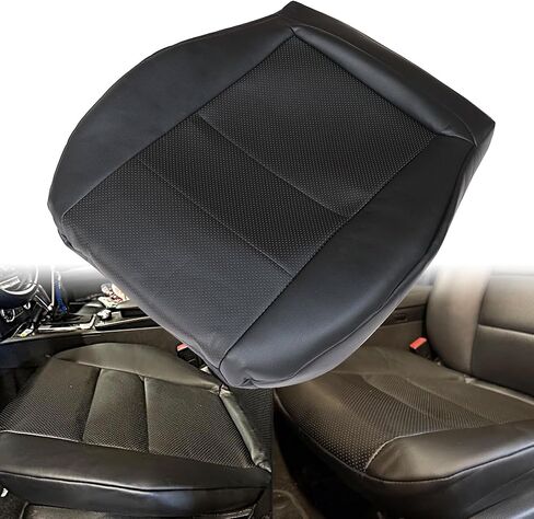 غطاء مقعد جلدي بديل من جانب السائق GXARTS باللون الأسود متوافق مع Mercedes Benz GLK250 350 2008 2009 2010 2011 2012 2013 2014 2015 in Kuwait