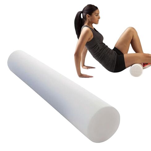 THERABAND Foam Roller, 36" Long High Density Pro Foam Roller Tool for Post-Workout Recovery & Pre-Workout Warm-Up, Roll Out Muscle Soreness, 6" Diameter, White in Saudi Arabia