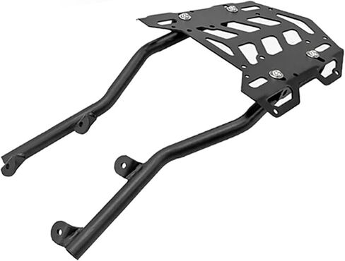 لهوندا CB300R CB250R 18-25 دراجة نارية الرف الخلفي الأمتعة حامل البضائع حامل الصندوق العلوي دعم قوس، سعة 15 كجم، تركيب خالٍ من اللكم، أسود، سبائك الألومنيوم in Kuwait