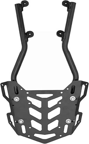 لهوندا CB300R CB250R 18-25 دراجة نارية الرف الخلفي الأمتعة حامل البضائع حامل الصندوق العلوي دعم قوس، سعة 15 كجم، تركيب خالٍ من اللكم، أسود، سبائك الألومنيوم in Kuwait