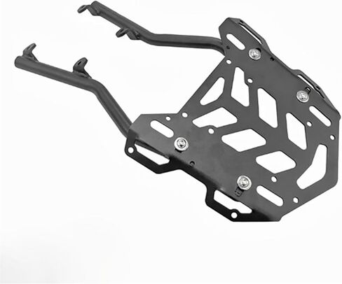 لهوندا CB300R CB250R 18-25 دراجة نارية الرف الخلفي الأمتعة حامل البضائع حامل الصندوق العلوي دعم قوس، سعة 15 كجم، تركيب خالٍ من اللكم، أسود، سبائك الألومنيوم in Kuwait