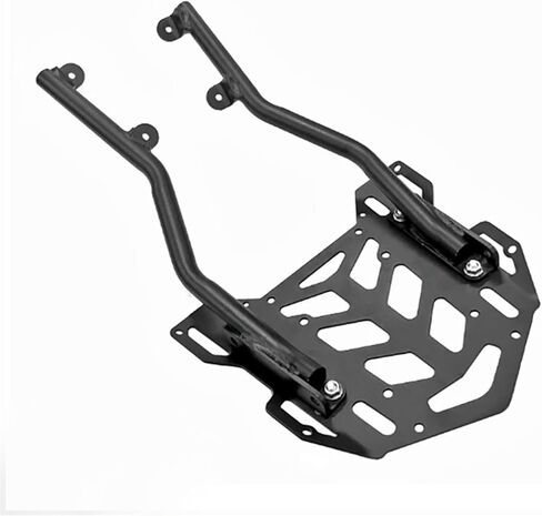 لهوندا CB300R CB250R 18-25 دراجة نارية الرف الخلفي الأمتعة حامل البضائع حامل الصندوق العلوي دعم قوس، سعة 15 كجم، تركيب خالٍ من اللكم، أسود، سبائك الألومنيوم in Kuwait