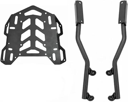 لهوندا CB300R CB250R 18-25 دراجة نارية الرف الخلفي الأمتعة حامل البضائع حامل الصندوق العلوي دعم قوس، سعة 15 كجم، تركيب خالٍ من اللكم، أسود، سبائك الألومنيوم in Kuwait