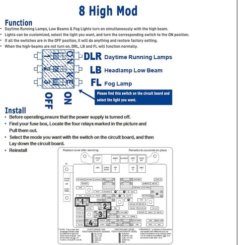 قابلة للتخصيص 6 تعديل عالي و8 تعديل عالي لـ 2003-2007 تشيفي سيلفرادو وسييرا 1500/2500/3500 كلاسيك | مصابيح ضباب DRL ذات عوارض منخفضة تظل مضاءة مع عوارض عالية | تركيب التوصيل والتشغيل in Kuwait