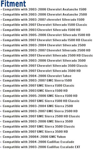 قابلة للتخصيص 6 تعديل عالي و8 تعديل عالي لـ 2003-2007 تشيفي سيلفرادو وسييرا 1500/2500/3500 كلاسيك | مصابيح ضباب DRL ذات عوارض منخفضة تظل مضاءة مع عوارض عالية | تركيب التوصيل والتشغيل in Kuwait