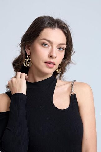 Luxurious 24K Gold Letter G Earrings For womens - Premium Gift for Style Seekers in Saudi Arabia