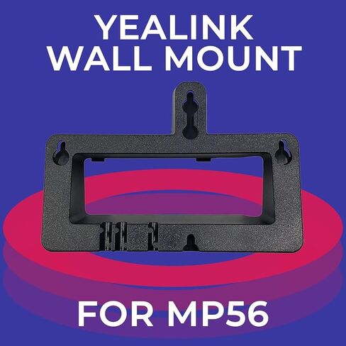 Yealink MP56 حامل هاتف مثبت على الحائط، حامل متين وآمن للهواتف المكتبية، سهل التركيب، منظم موفر للمساحة للمكاتب ومراكز الاتصال والعيادات ومحطات العمل والاستخدام المنزلي مع قماش GTW. in Saudi Arabia
