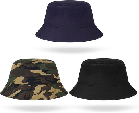 Bucket Hats for Men Women Sun Travel Summer Beach Hat Adult Fishing Hat Breathable Cotton Hat in Kuwait