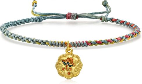 CHOW SANG SANG Cultural Blessings 999 Gold Pomegranate Flower Blessing Bracelet for Women 92610B | 8.6 Inches, (22 CM) in Saudi Arabia